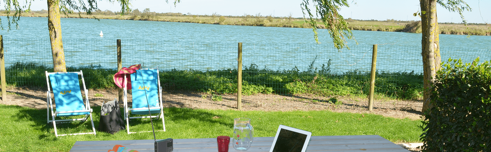 Terrasse Camping Le Domaine des Guifettes