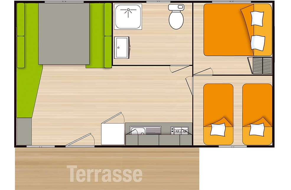 Mobil-home 4 places Gamme Eco